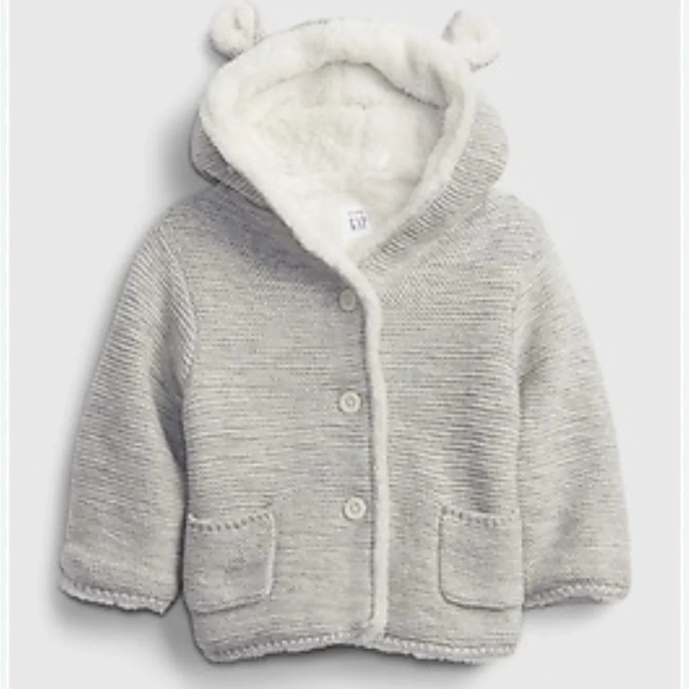 Gap Baby 3-6mo Brannan Bear Sherpa-Lined Sweater